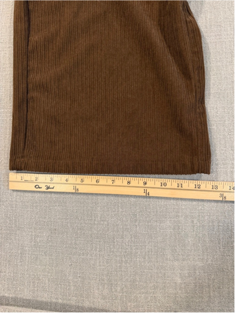 CIDER Brown Corduroy Overalls Women Wide Leg Jumpsuits Adjustable Straps XL - Picture 9 of 10